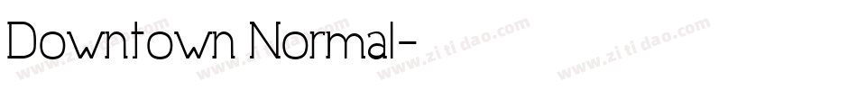 Downtown Normal字体转换